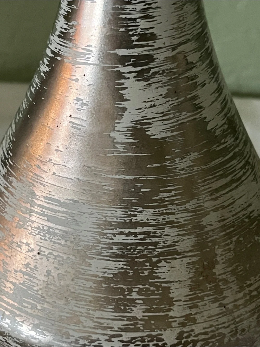 Vintage Stangl Colonial Silver 4050 Hand Painted MCM Pottery Vase 8”